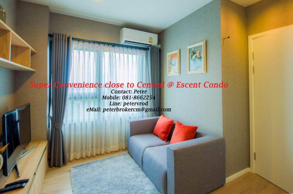 Escent Central Festival Ching Mai condo for rent Excellent 1 bedroom in chiang mai
