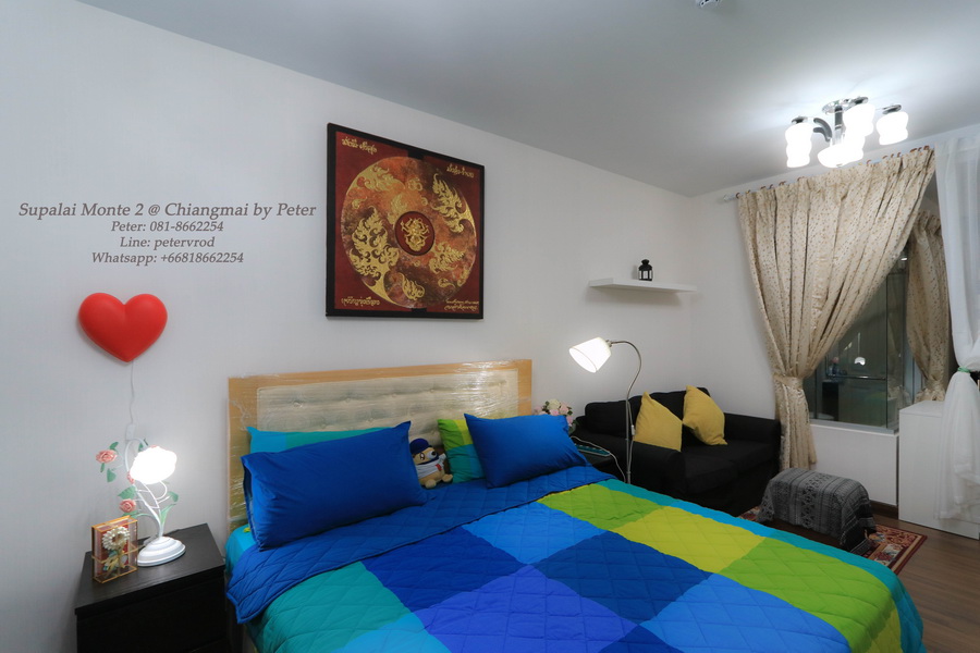 rental Supalai Monte @ Viang fully furnished studio bedroom chiang mai