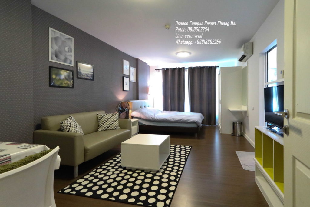 DCondo Campus Resort condo for rentComfortably Furnished 1 bedroom in chiang mai